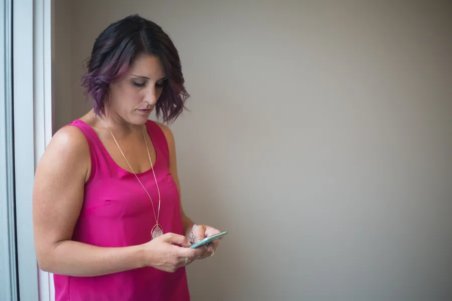 Application de messagerie sur un smartphone